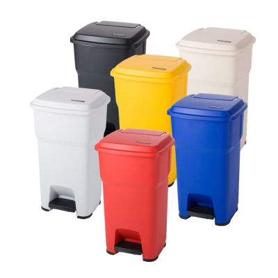 Trojan Premier 60L Plastic Pedal Bin Silent Closing Lid (Various Colours)