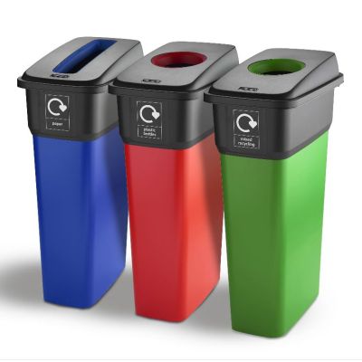 Trojan 70L Slim Look Recycling Bins IML Finish (Various Colours)