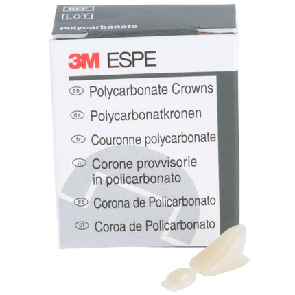 Polycarbonate Crowns Centrals Upper Right 100 
