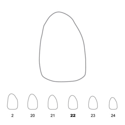 Temporary Crowns Upper Lateral Incisors Right 22 