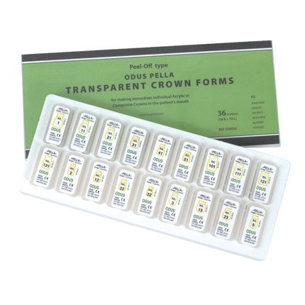Odus Pella Transparent Crown Forms 1-2-3 Uppers Kit 
