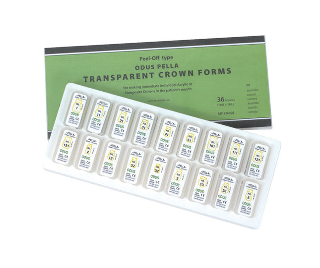 Odus Pella Transparent Crown Forms 1-2-3 Uppers Kit 