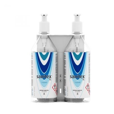 SanitexÂ® Wall Mounted Holder and Sanitex 710ml Hand Gel Bundle