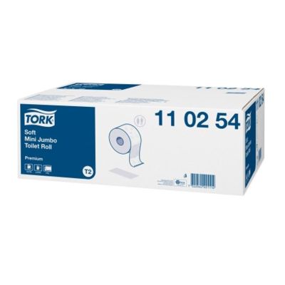 Tork Premium T2 Mini Jumbo Toilet Roll 2ply 170m (Case of 12) - 110254