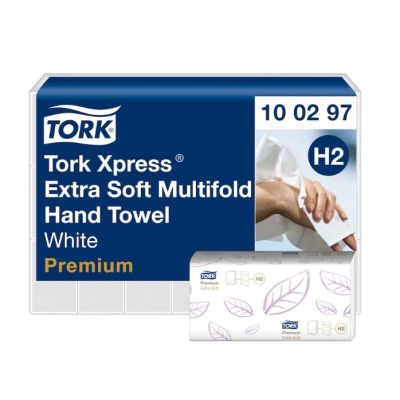 Tork Xpress Premium Multifold H2 Towels 2ply (Case of 15) - 100297