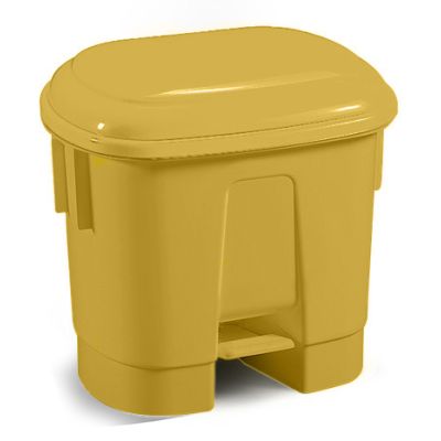 30 Litre SIRIUS Plastic Pedal Bin in Yellow