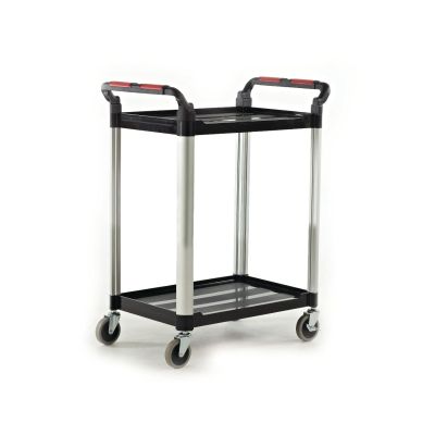 Proplaz 2 Utility Shelf Trolleys with 2 Shelves