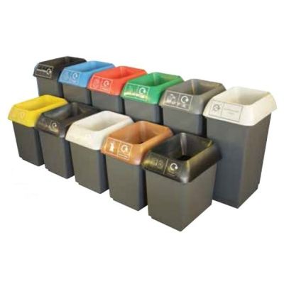 30L or 50L Plastic Recycling Bins (Various Segregation Types)