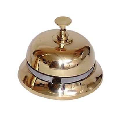 Reception Bell, polished brass