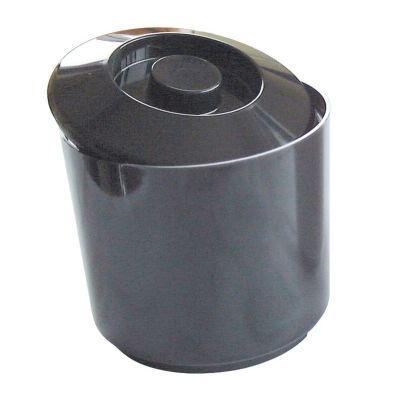 Round Ice Bucket with 6 Pint Super Dry Liner in Black, White or Brown