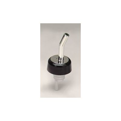 Plastic Whisky Pourer in Chrome/Black (Pack of 12)