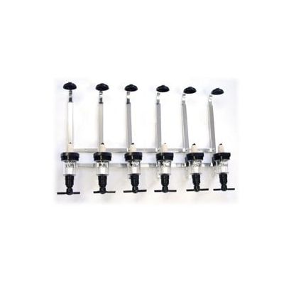 6 Bottle Aluminium Wall Bar