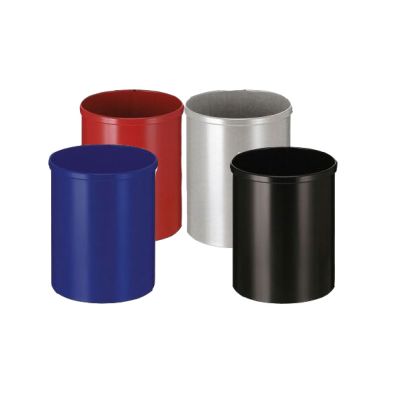 15 Litre Steel Circular Waste Basket (Various Colours)