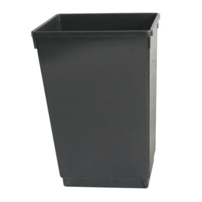 48 Litre Plastic Waste Basket in Dark Grey