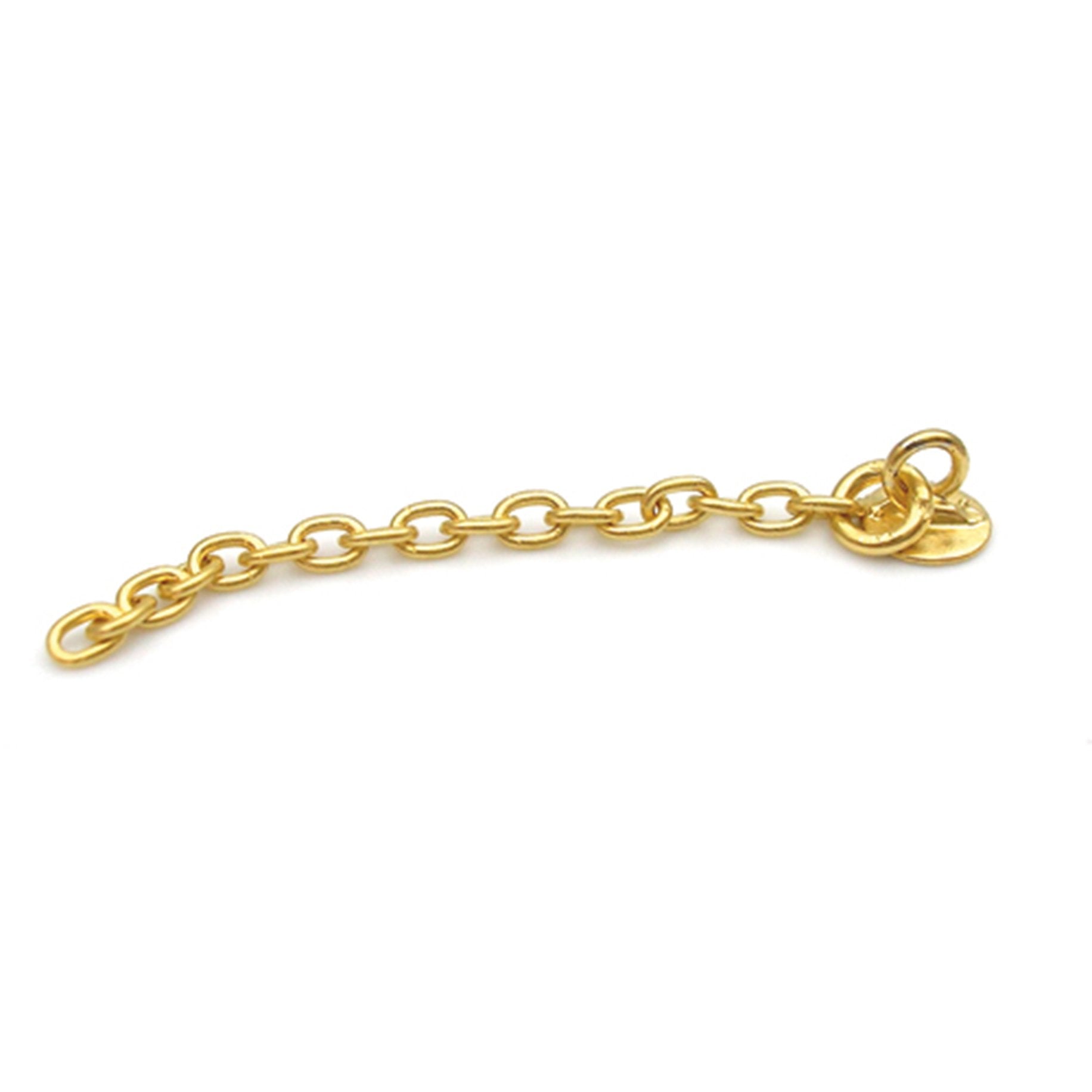 Eruption  Extrusion Chain Gold Eyelet Round Base 