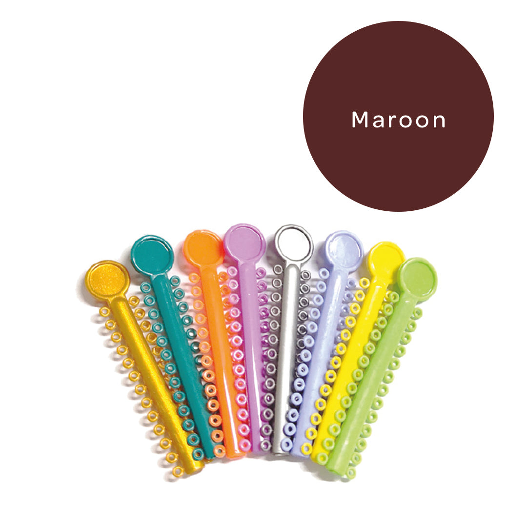 Elastomeric Ligatures Regular Maroon 