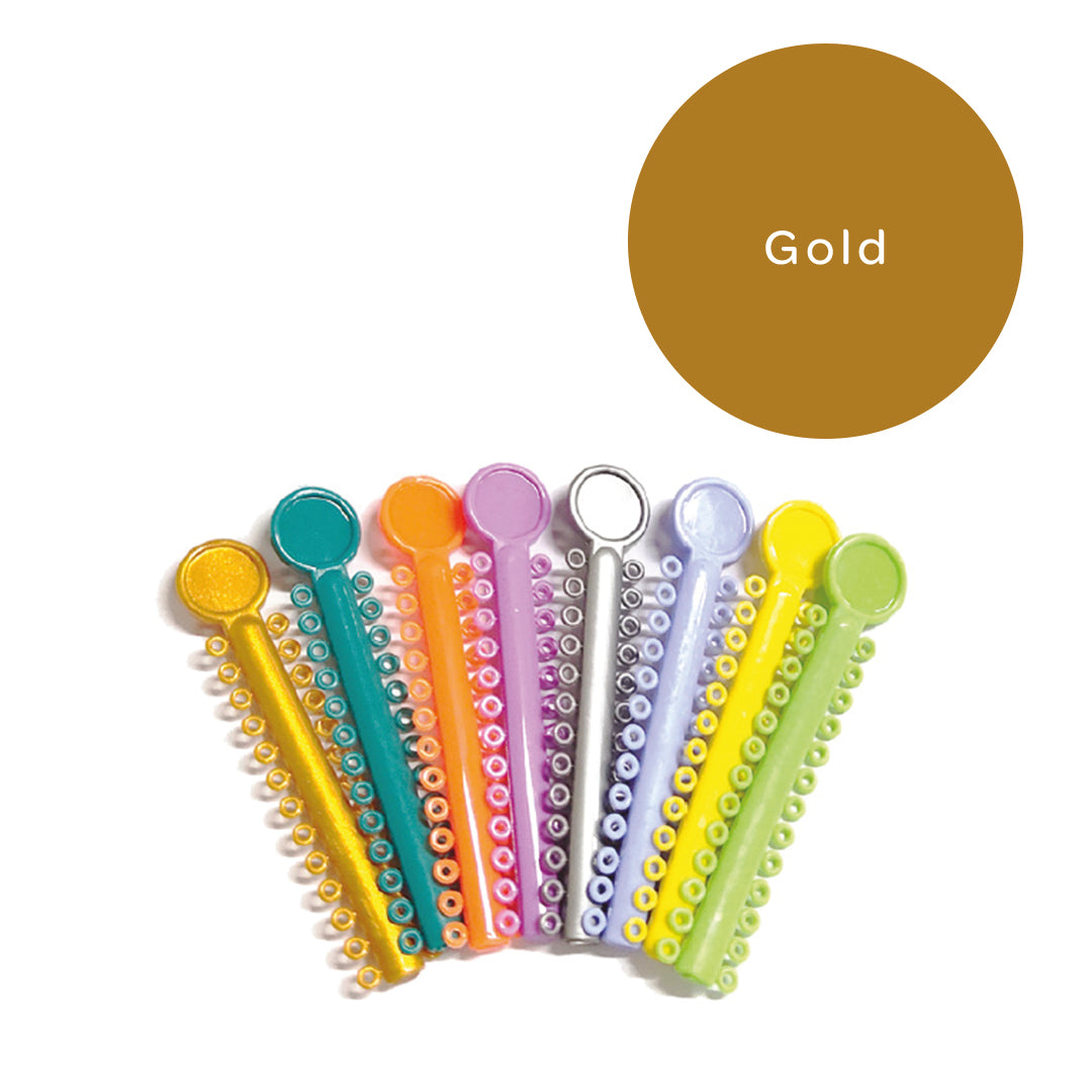 Elastomeric Ligatures Regular Gold 