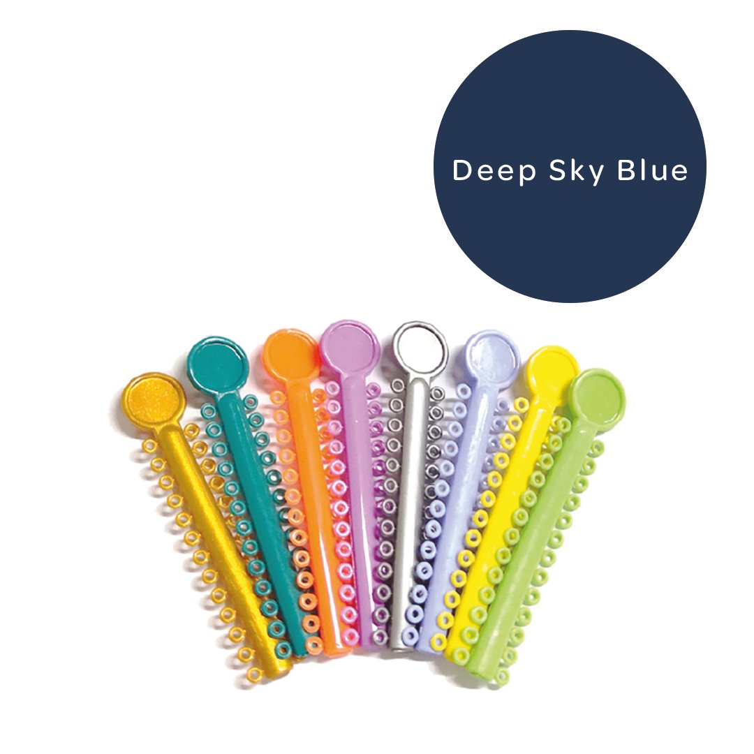 Elastomeric Ligatures Regular Deep Sky Blue 