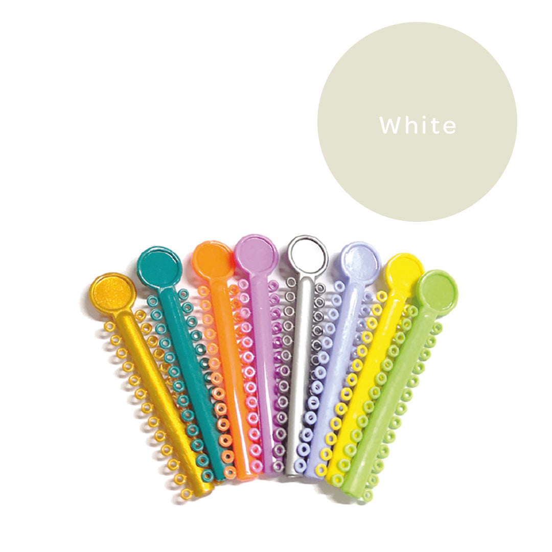 Elastomeric Ligatures Regular White 