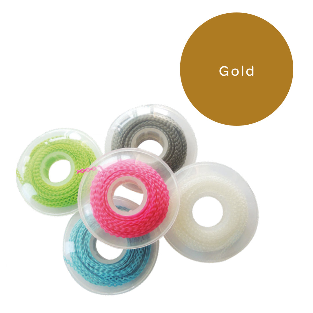 Elastomeric Chain Continuous Gold 