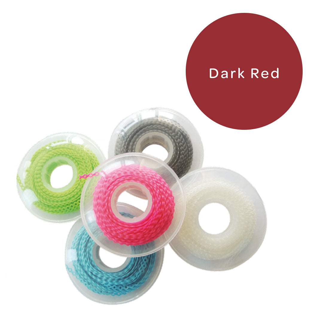 Elastomeric Chain Short Dark Red 