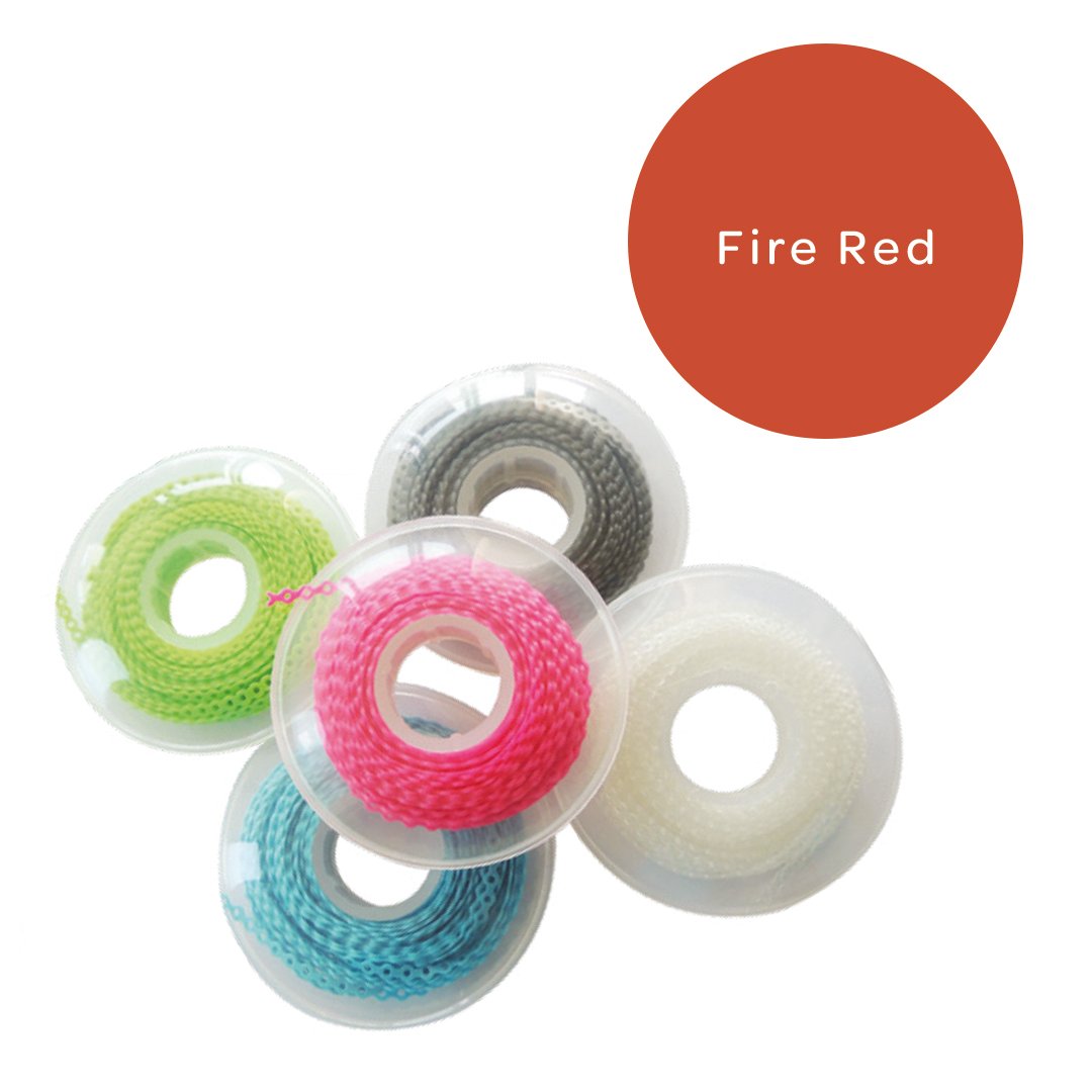 Elastomeric Chain Short Fire Red 