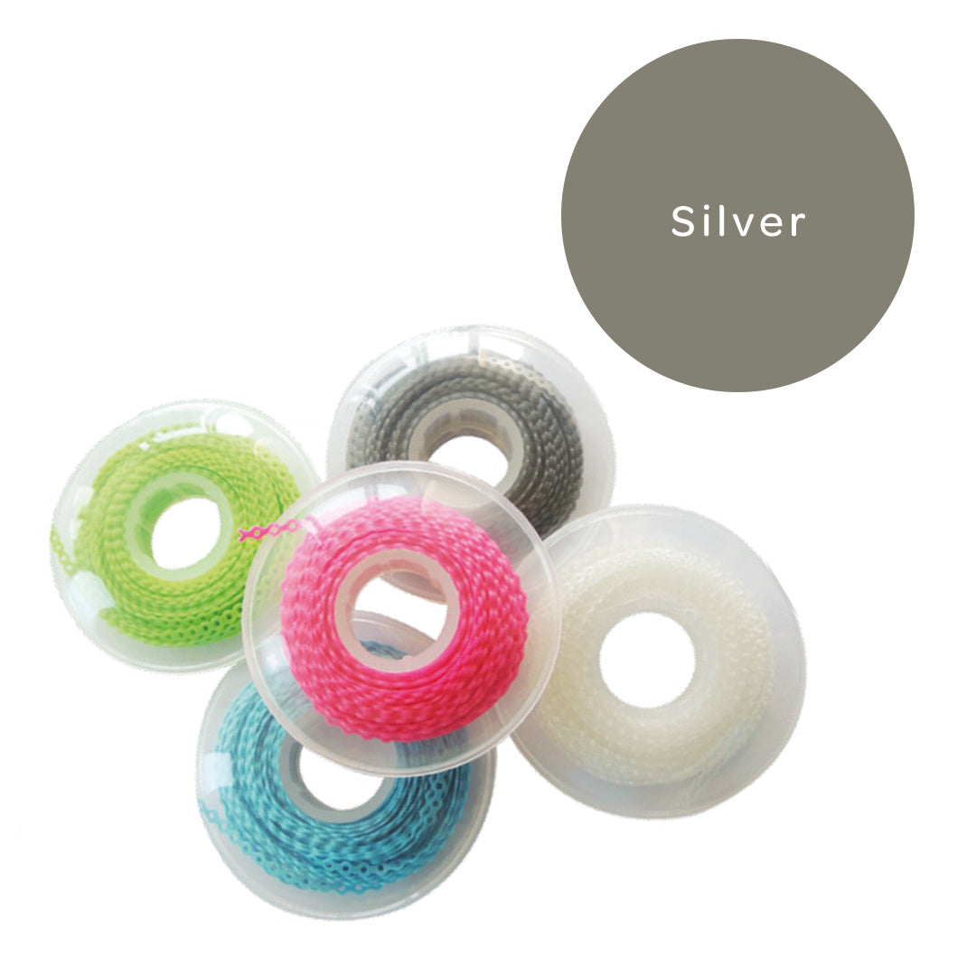 Elastomeric Chain Long Silver 
