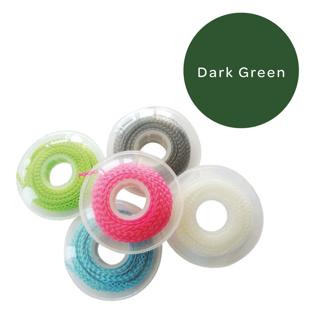 Elastomeric Chain Long Dark Green 