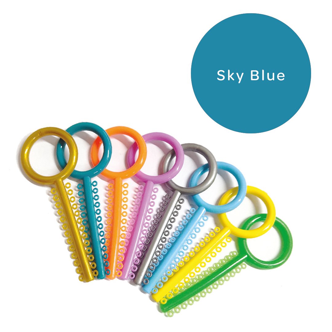 Elastomeric Ligatures Sky Blue 