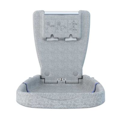 Babyminder Vertical Baby Changing Unit Light Granite