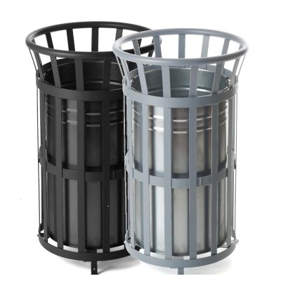 Trojan 40L Steel Circular Bin with Front Opening (Various Colours)