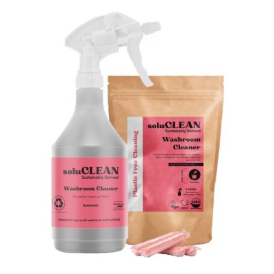 SoluCLEAN Washroom Cleaner Starter Pack Sachets & Bottle4Life