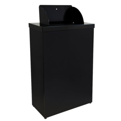 Matte Black Opal Steel 30 Litre Sanitary Waste bin