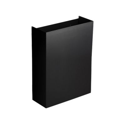 Matte Black Opal Steel 30 Litre Waste bin (Wall mountable)