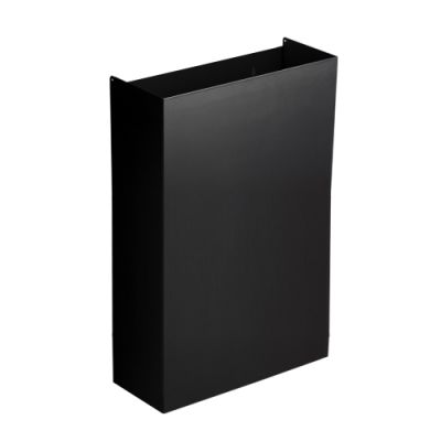 Matte Black Opal Steel 50L Waste Bin Base (Wall Mountable)