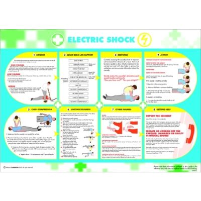 Health and Safety Electric Shock Poster (420 x 590mm)