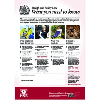 Wallace Cameron HSE Health and Safety Law Poster