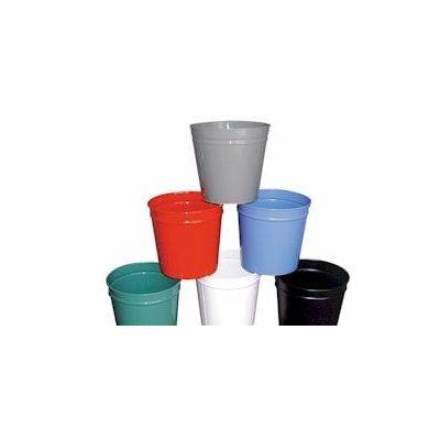 Circular Steel 12 Litre Waste Basket (Various Colours)