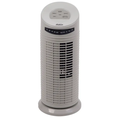 Solis Mini Tower Fan with Ion Generator White