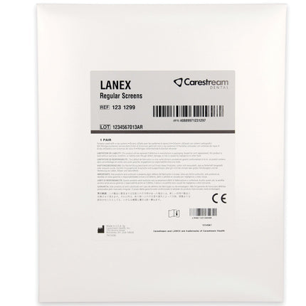 LANEX Regular Intensifying Screen 15 x 30cm Green Sensitive 