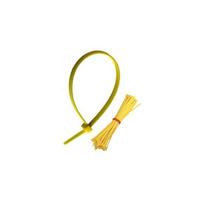 Yellow Clinical Waste Bag Cable Ties (Pack of 100)