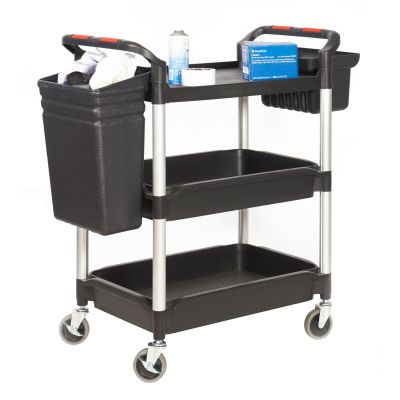 Proplaz Plus Deep 3 Tray Trolleys With Accessories